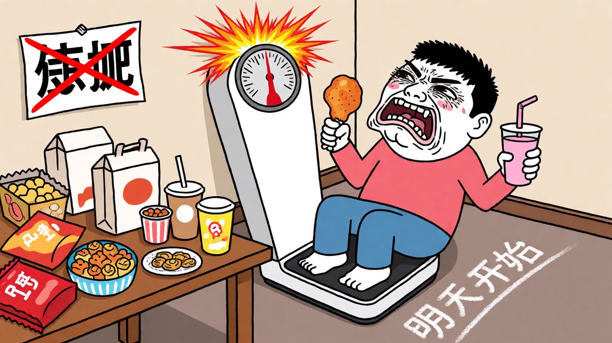 减肥这种事，明天再说，明天再说，明天再说
