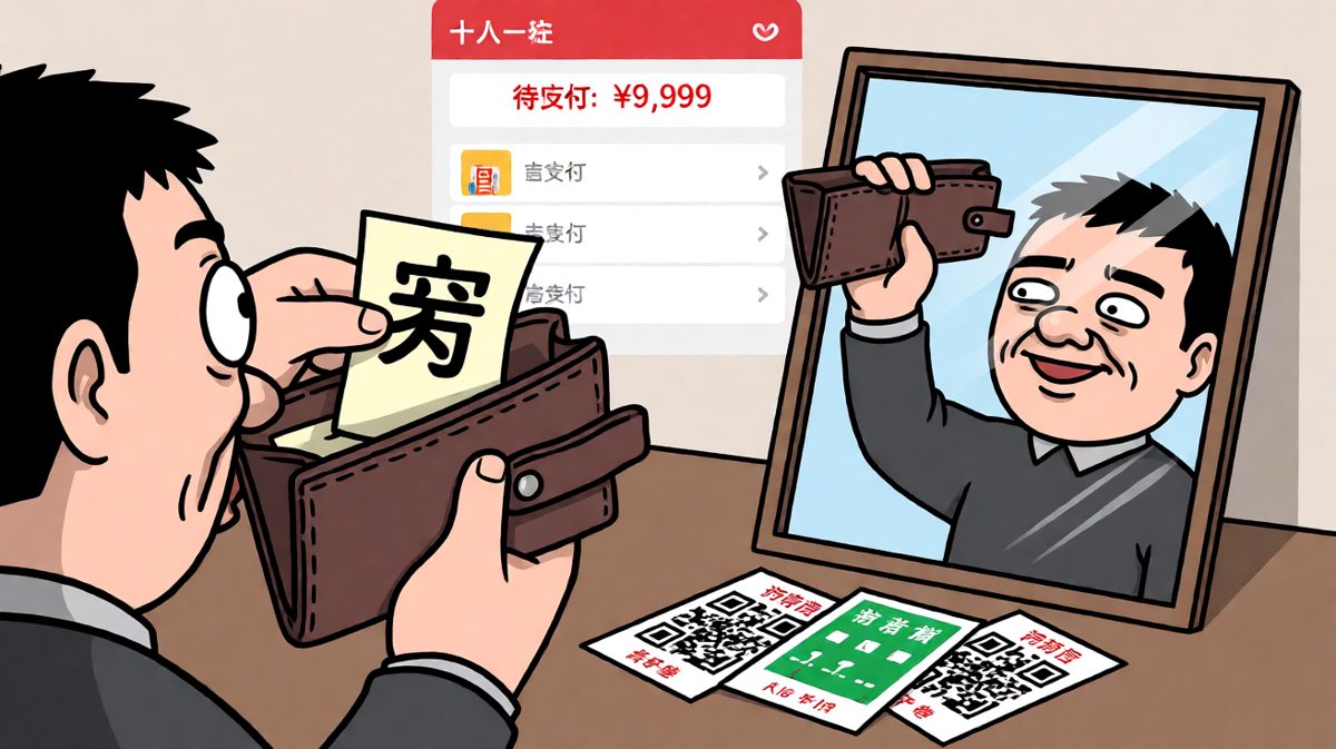 钱包就像内裤，你以为还有钱，其实早就漏了
