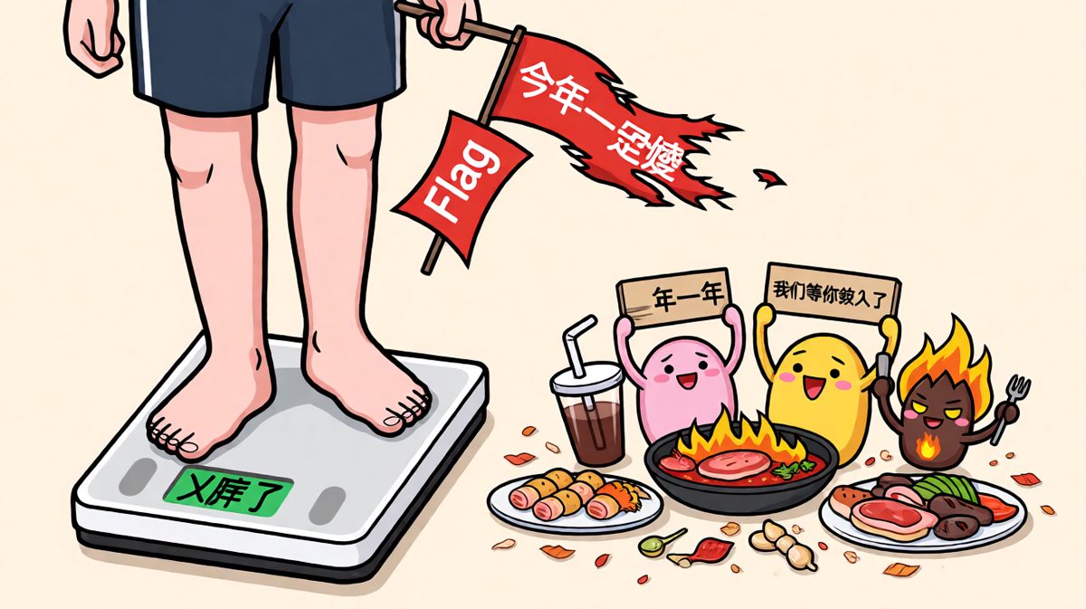 减肥Flag倒了第108次，火锅说它想我了。