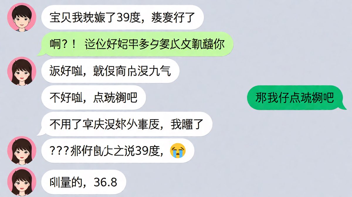 男友装病骗出门，结果只是不想出门