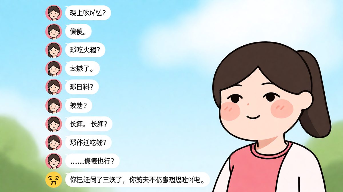 随便=随便吃吗？不，是随便选一个你会反对的