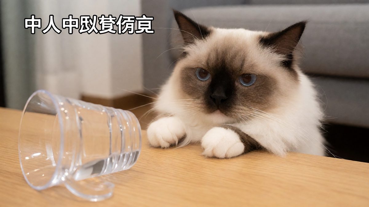 猫咪：不是我，是水自己想跳下去