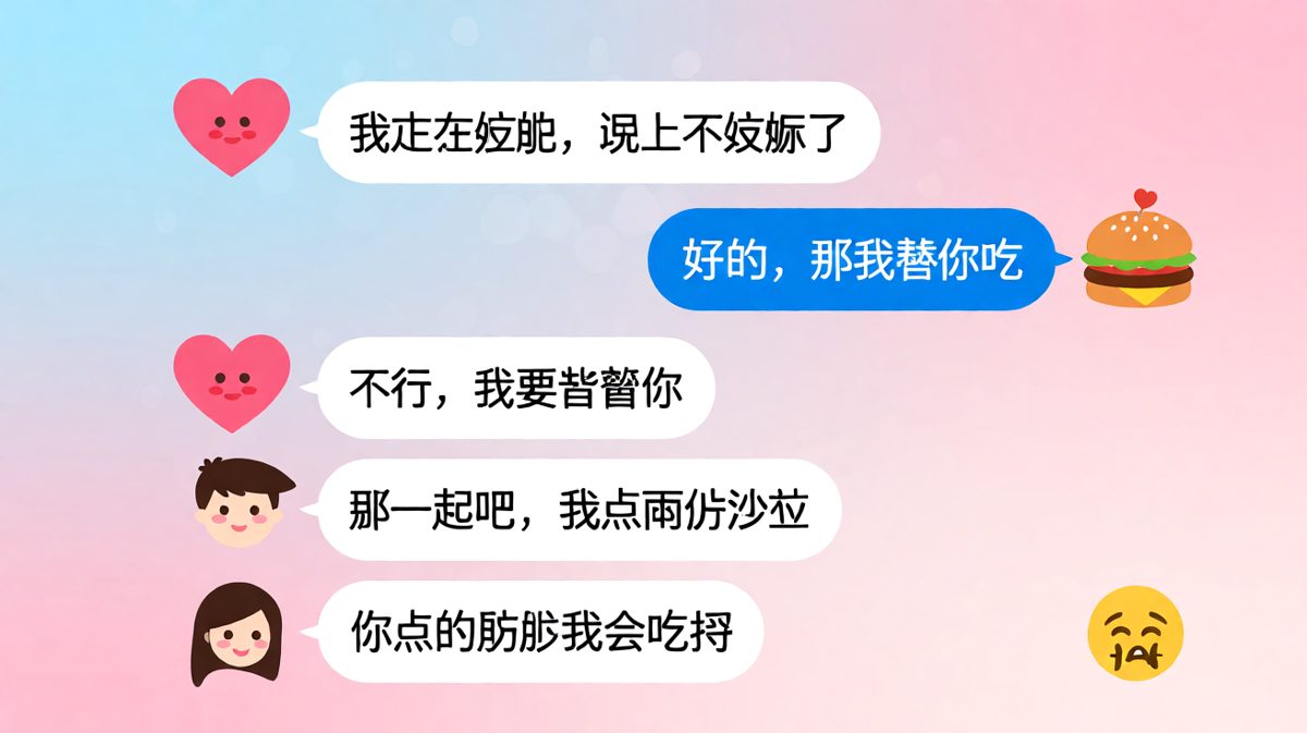 减肥局的终极反转：你替我吃，我帮你吃，最后两人一起胖。