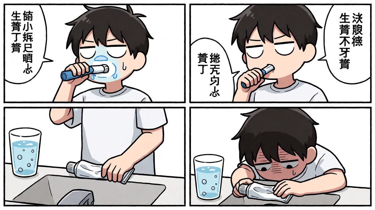 牙膏也跟我作对，这一刻彻底破防了。