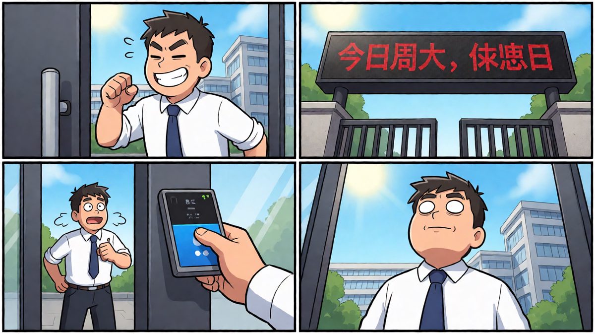 ……今天怎么没人？哦，今天是周六。