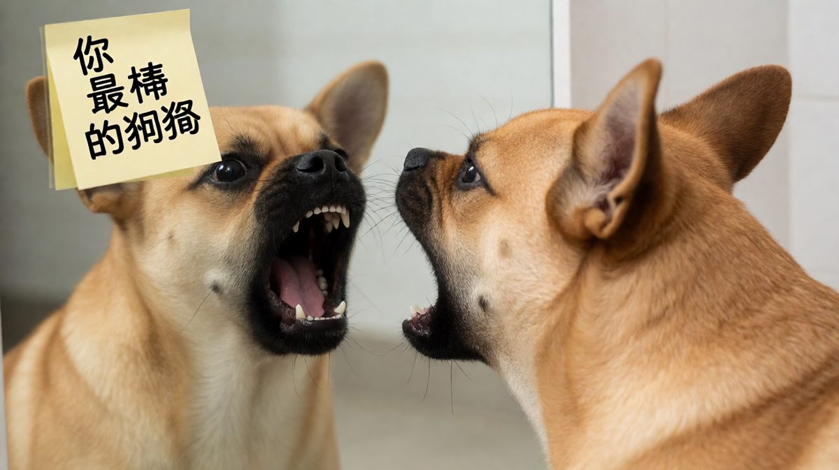 狗：镜子里那只狗是谁！为什么跟我长得一样！