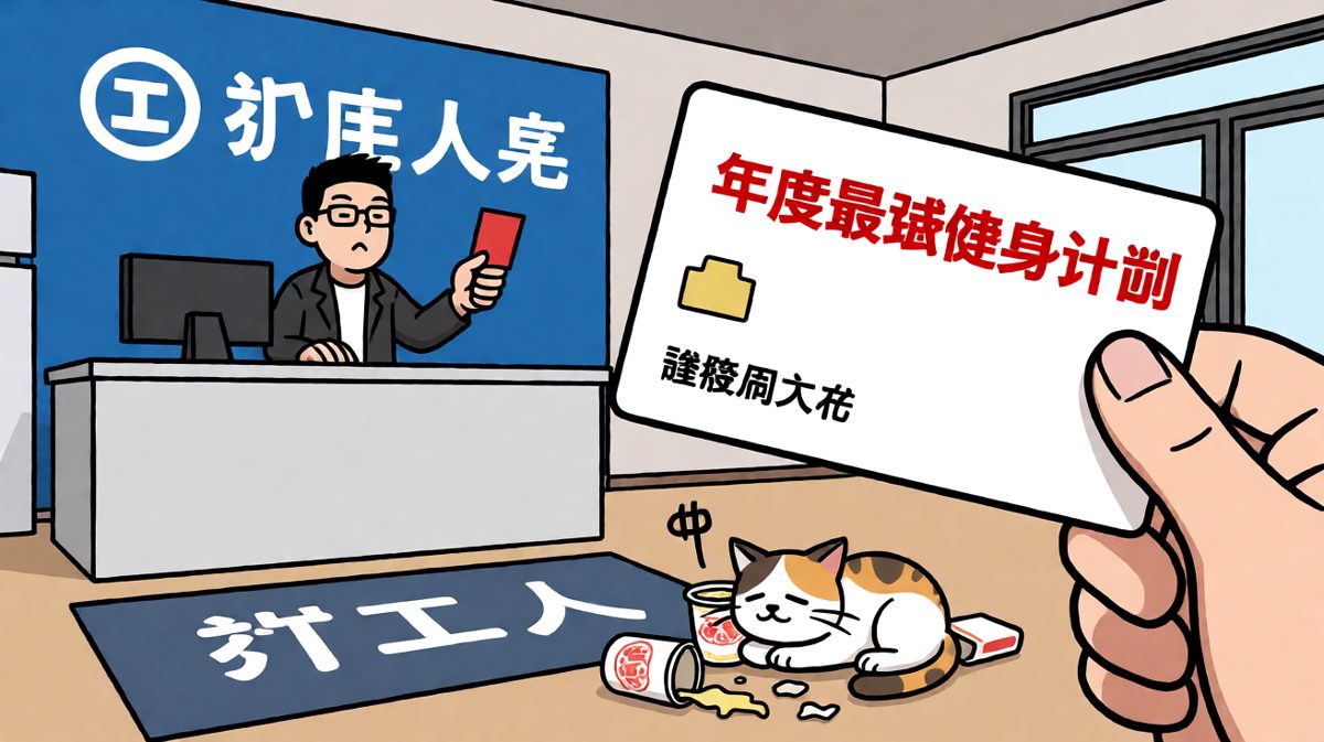 办了健身卡的我，就像买了书的我——从未真正开始。