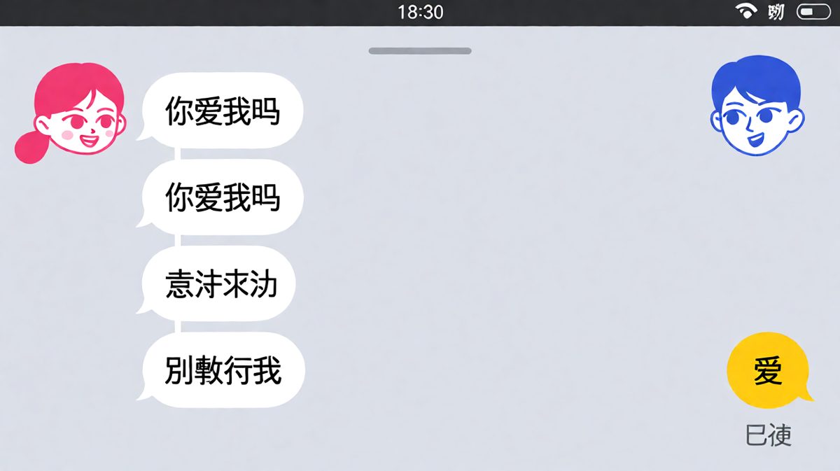 当她说'你爱我吗'时的求生欲三连问