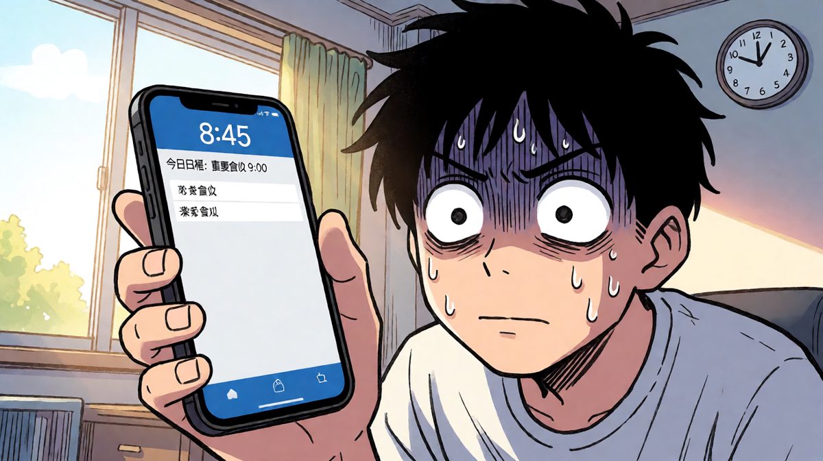 睁开眼一看，距离会议只剩15分钟！