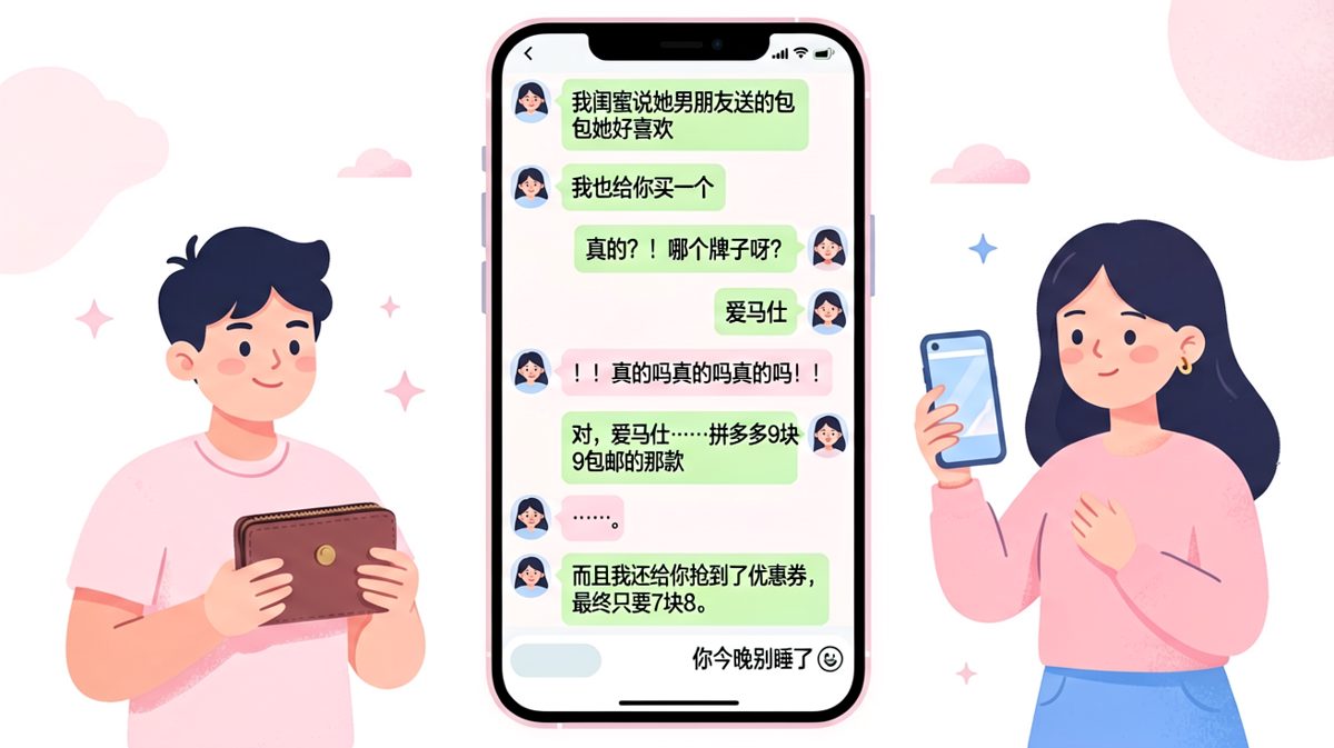 拼多多爱马仕让浪漫预算精准控制在十元以内