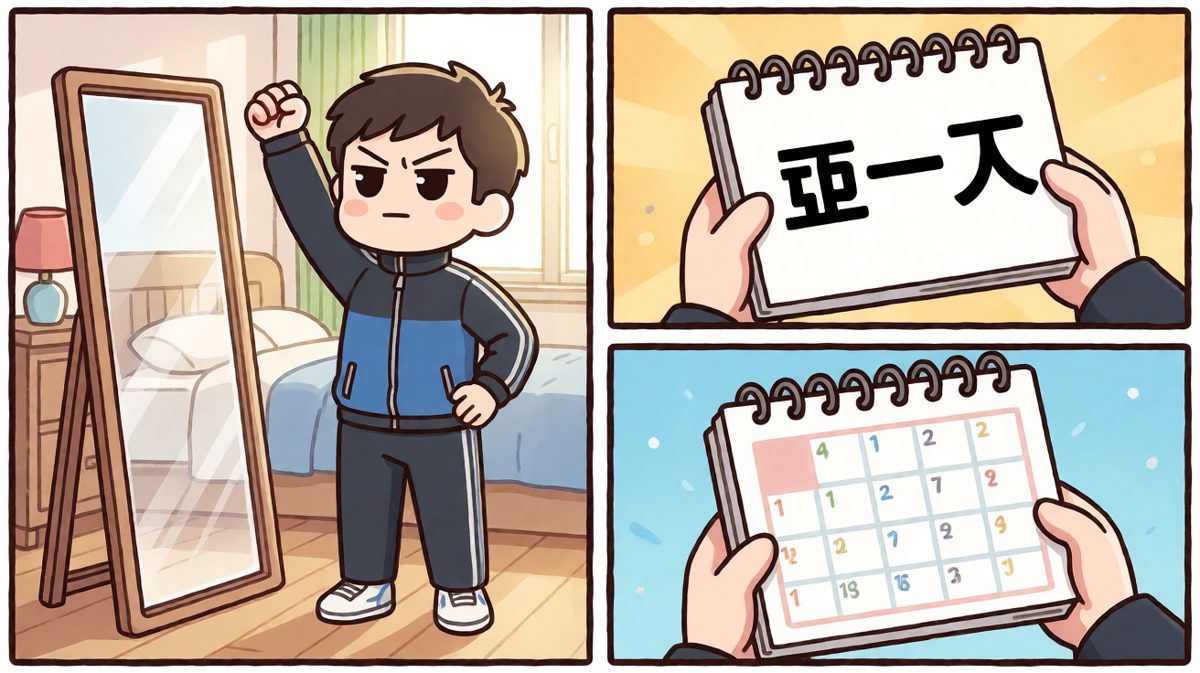 信誓旦旦：今天开始，坚决减肥！