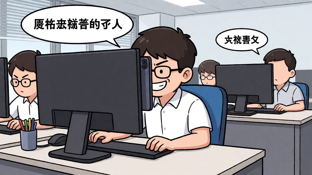 趁老板不在，赶紧掏出手机放松一下