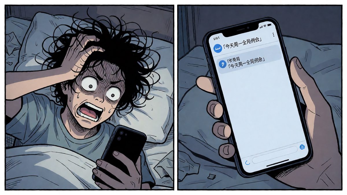 猛然惊醒：今天周一！