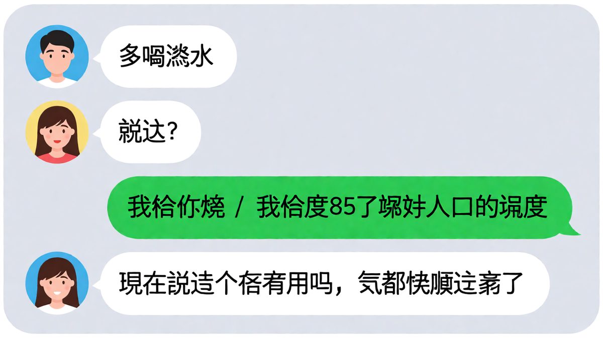 男生试图用专业水温碾压多喝热水老梗