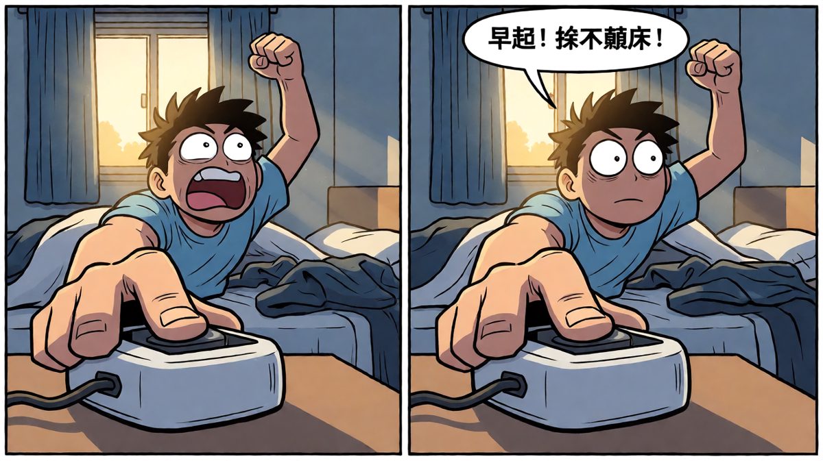 早起宣言：绝不赖床！