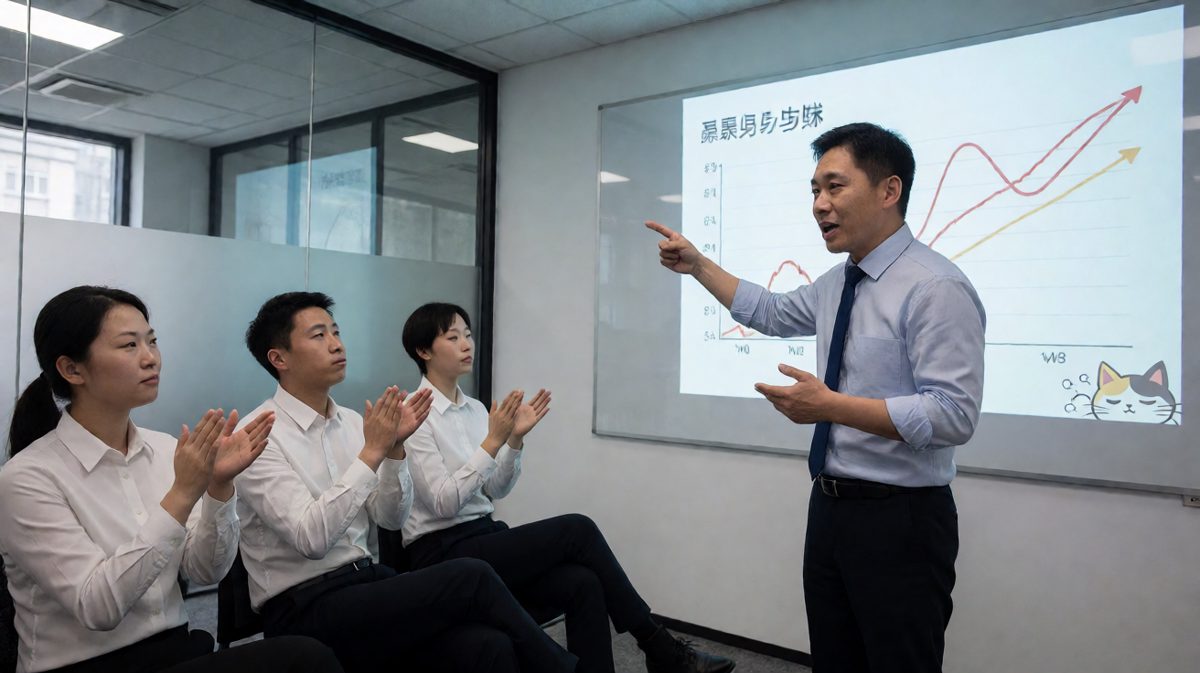 年度宣讲会的集体演技大赏