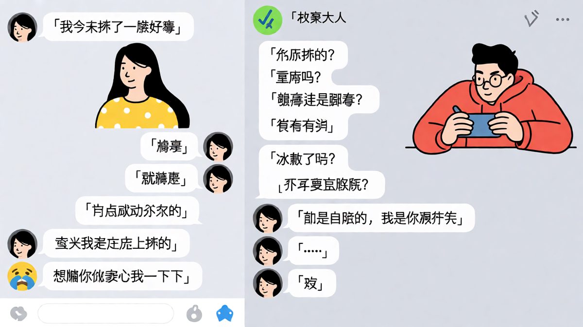 床上摔跤也要骗关心，男友识破后无语凝噎