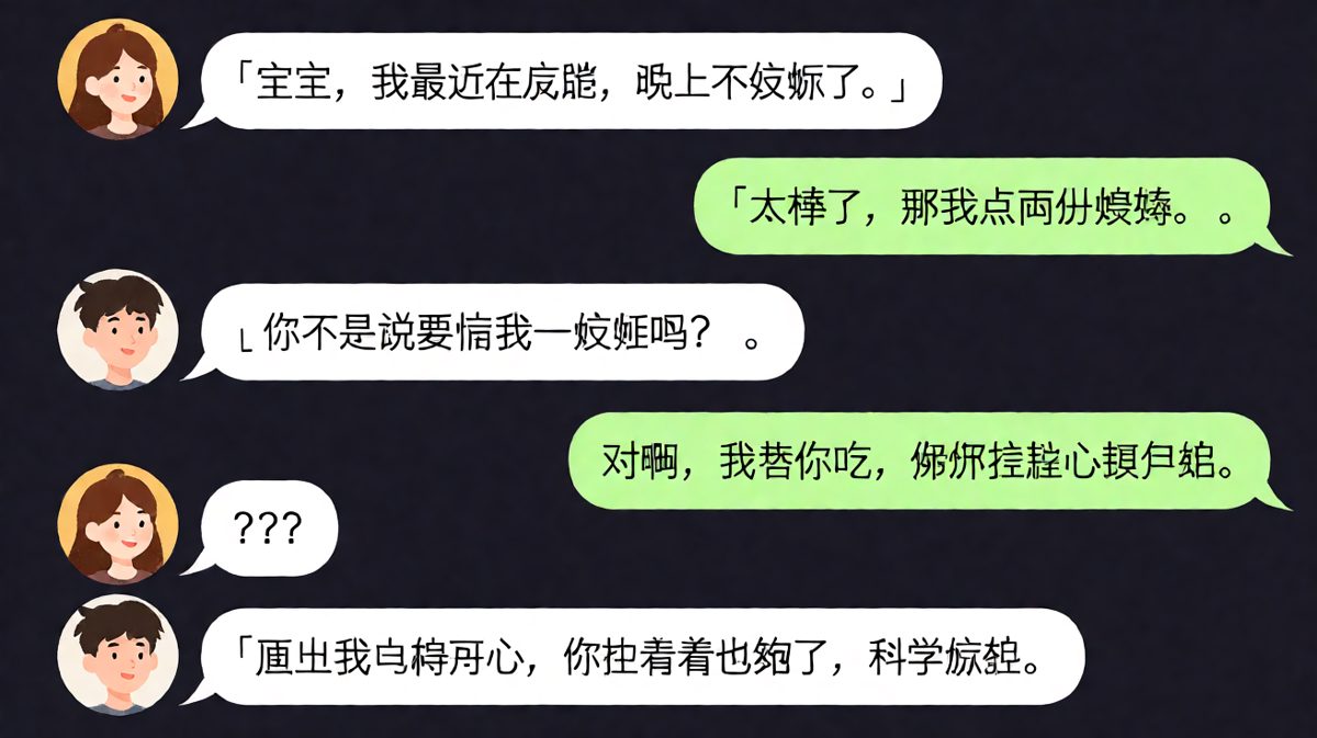 替她吃=帮她减肥？这逻辑绝了