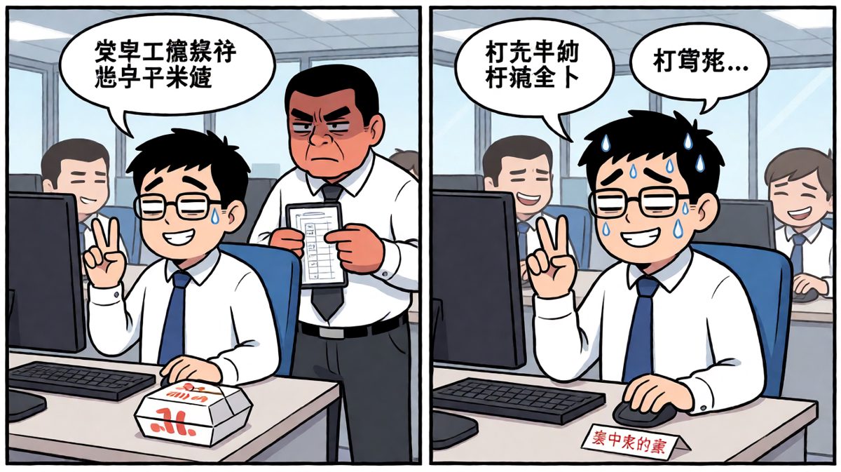 老板问怎么迟到，主角说'我在路上思考人生'