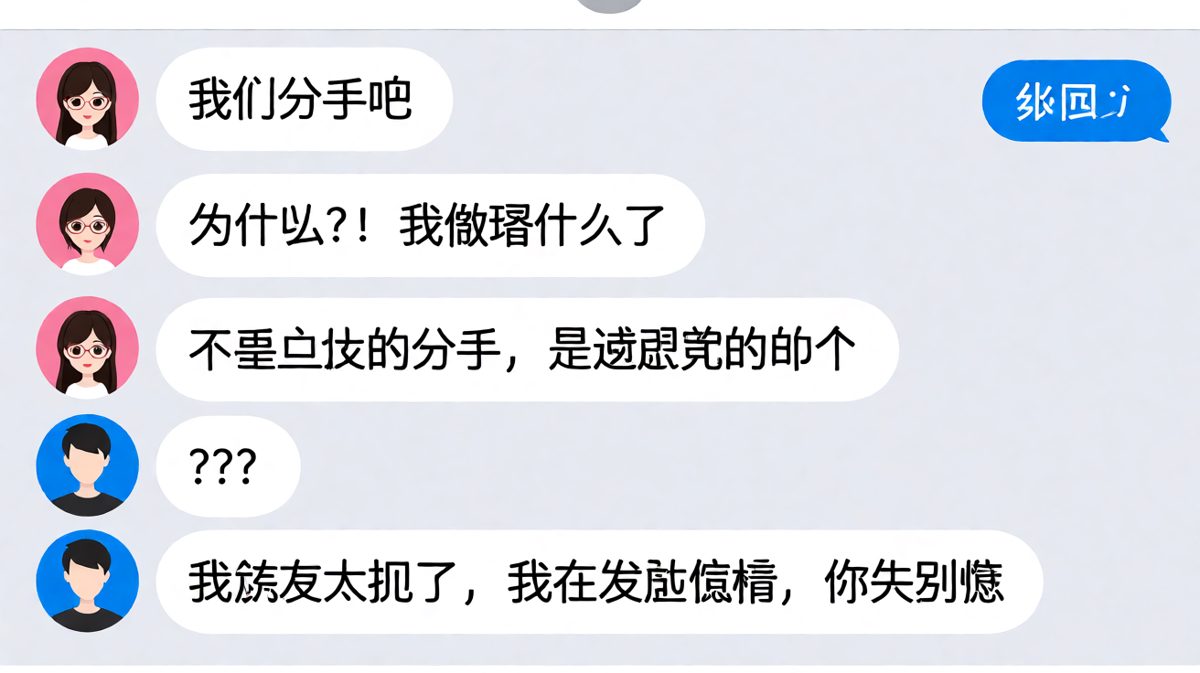 一声'分手'吓出冷汗，结果只是个游戏受害者