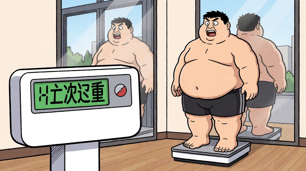 减肥第一天的我vs称完体重的我