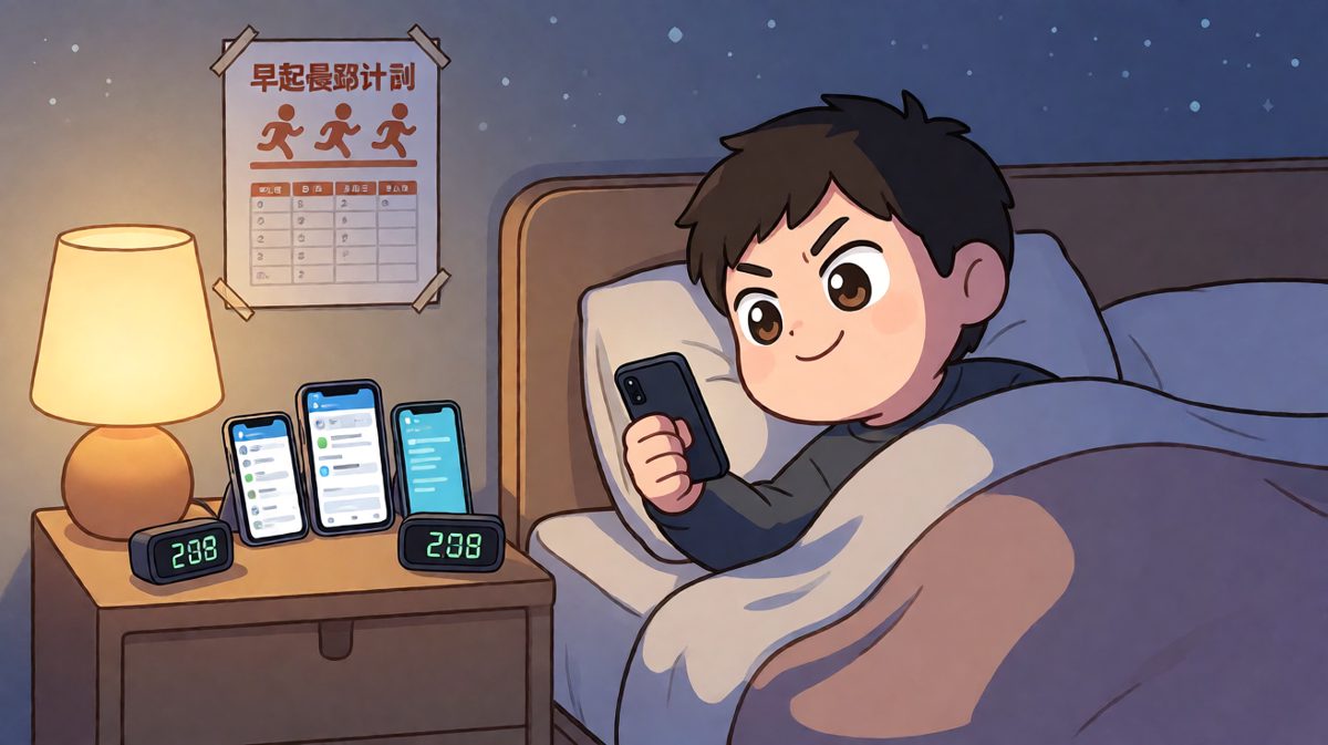 深夜立flag：今晚一定早起晨跑！