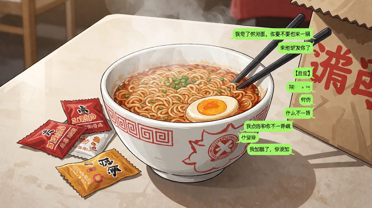 点泡面也要搞区别对待——加肠不加你，这就是爱情