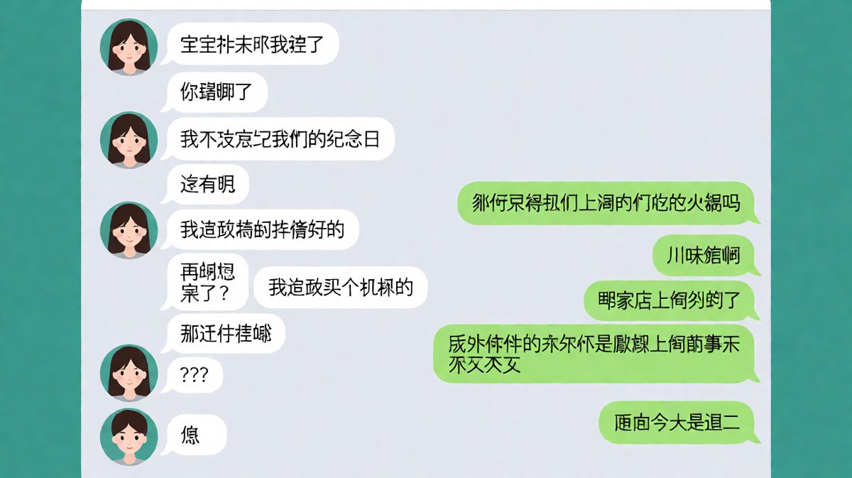 忘记纪念日反被套路的全过程