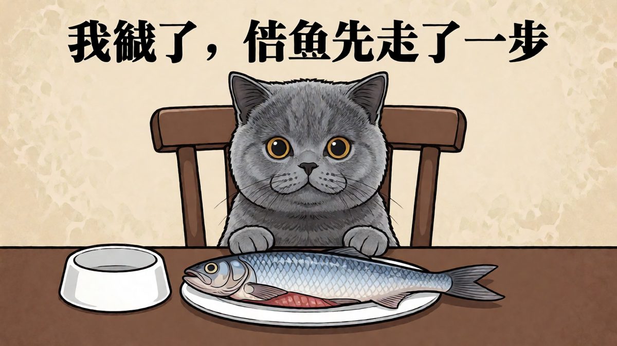 猫咪的早餐哲学：先让你闻闻味儿