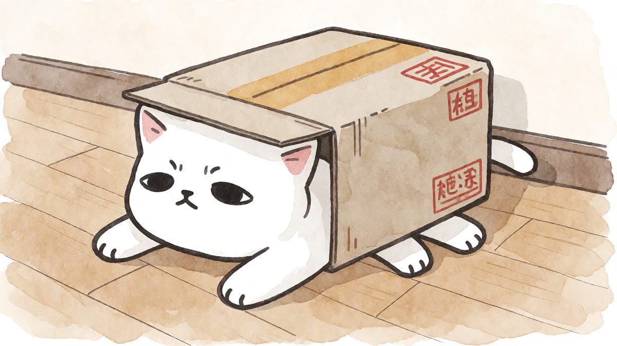 猫：只要我头进去了，剩下的慢慢塞就行