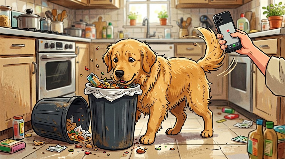 狗子：我只是来看看垃圾桶有没有话跟我说。