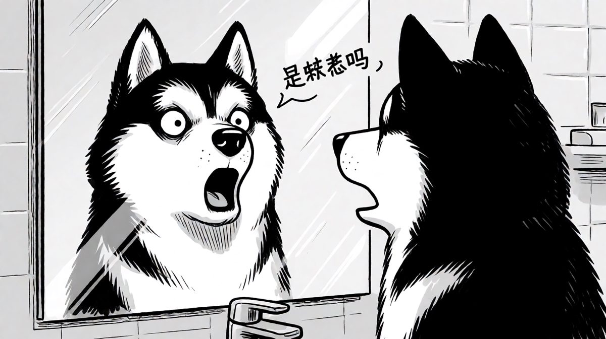 每次照镜子都怀疑狗生：这只二哈是谁