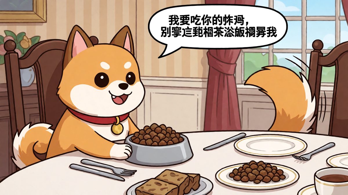 柴犬：你的炸鸡就是我的天，懂？