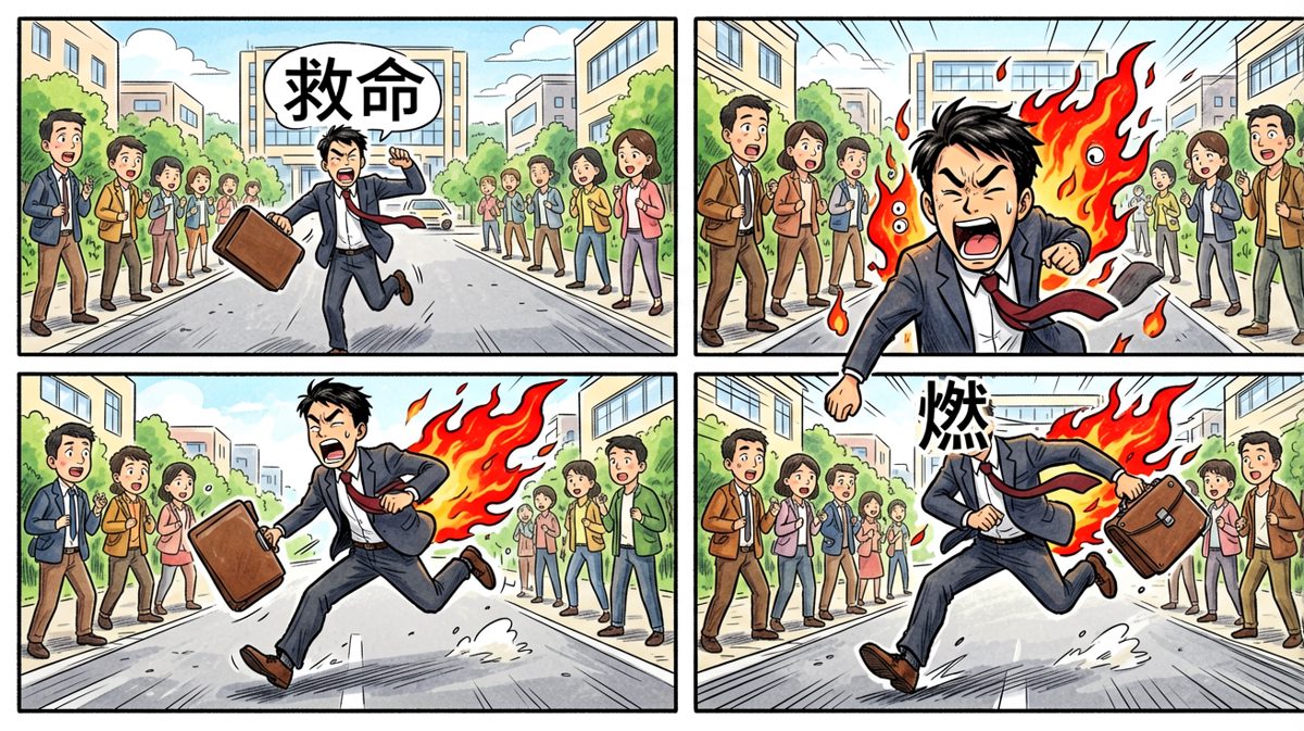 为了全勤奖，拼了！