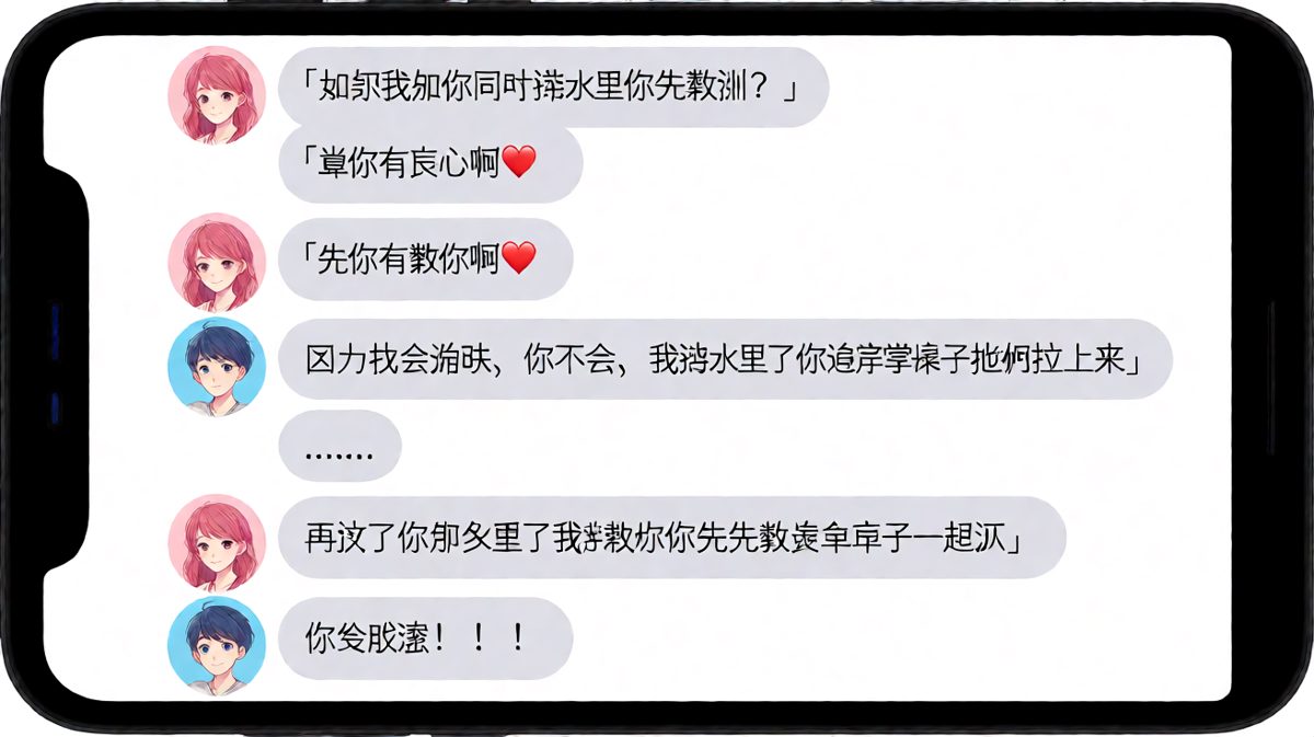 送命题秒变物理题，男生的求生欲靠体重说话