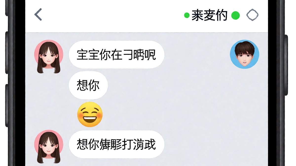 女生问在干嘛，男生说想你——结果是想让他打游戏