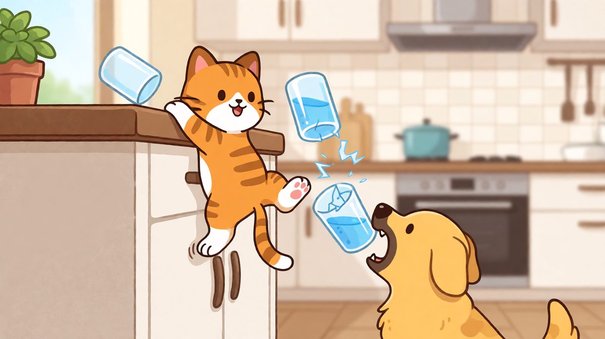 猫咪的精准破坏，狗狗的意外救援