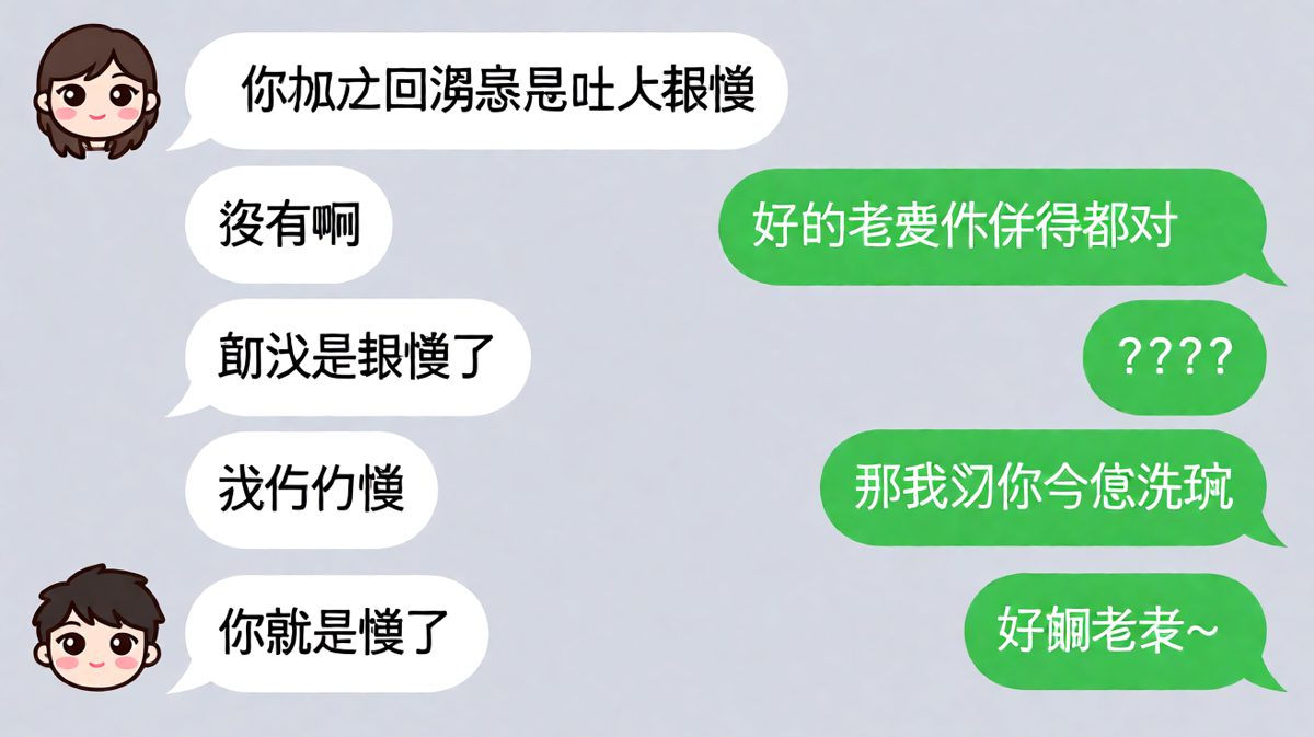 从质疑回消息慢到反手罚对方洗碗，全程高能反转不断