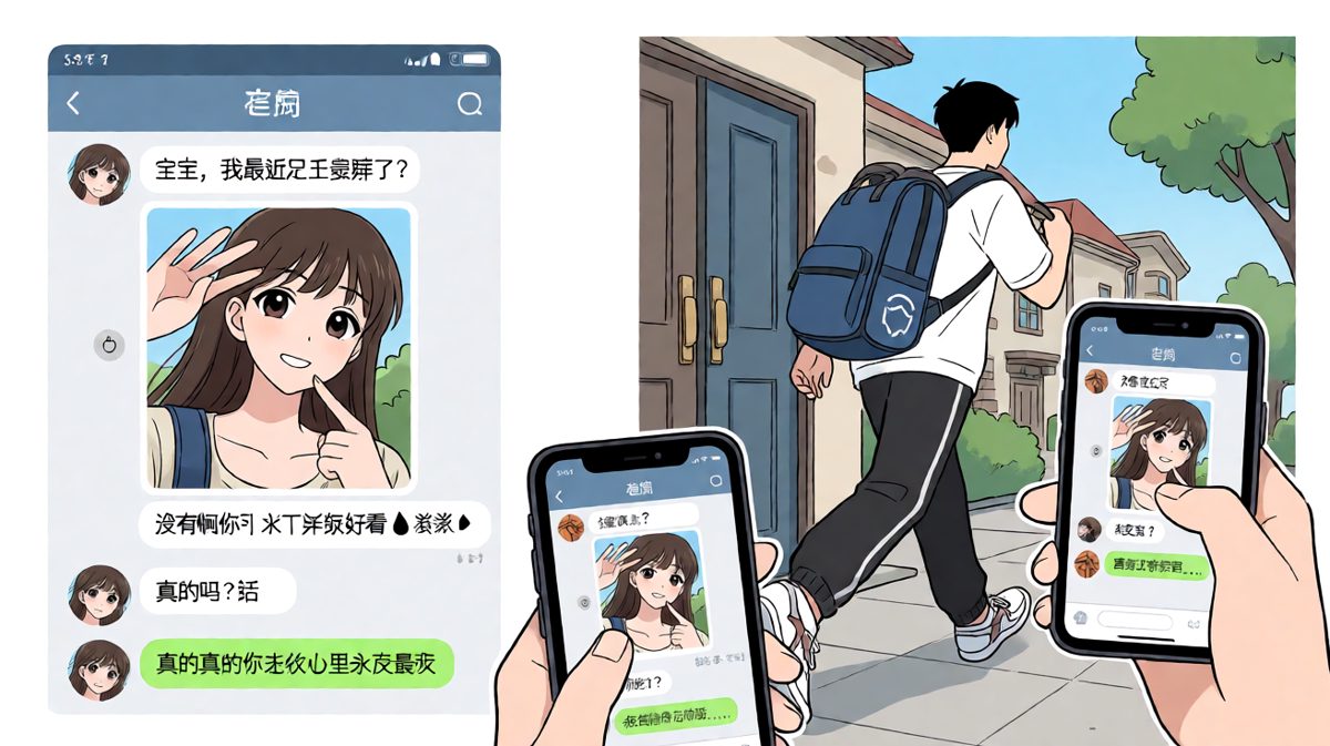 嘴很甜，人已经溜了。