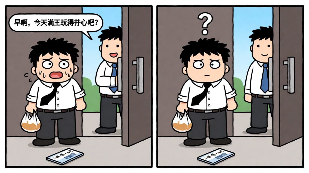 同事的一句话，让小明当场石化