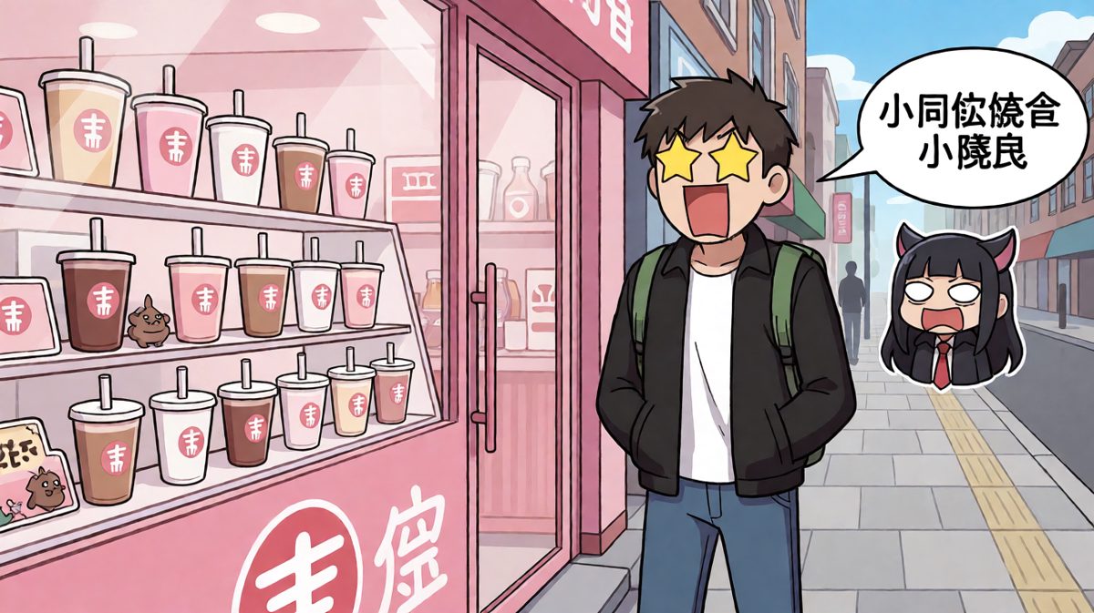 上班路上，奶茶店的诱惑从天而降
