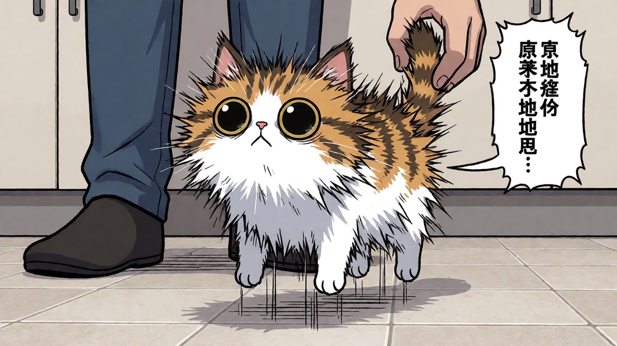 猫：这什么邪恶植物！救命啊！！