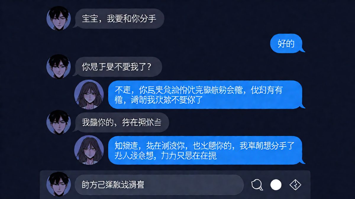 反转型：说分手试探，结果对方早想分，还反过来测试了你。