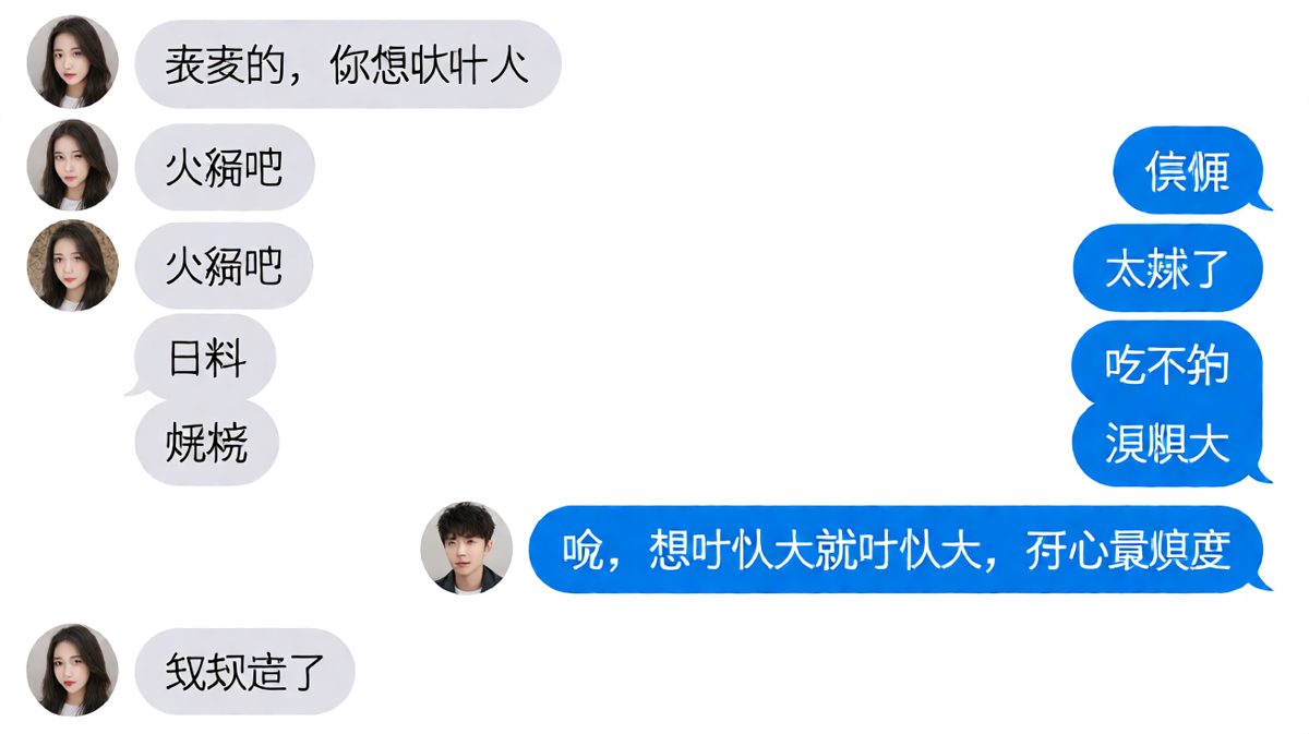 '随便'才是最难回答的问题，男生终究没能逃过。