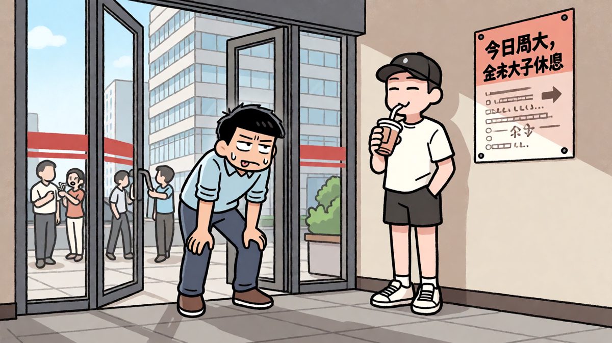 同事：今天是周六啦……
