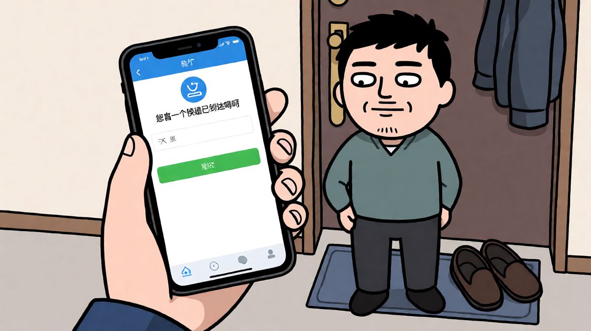 格二：收到取件通知，气场丝毫不减