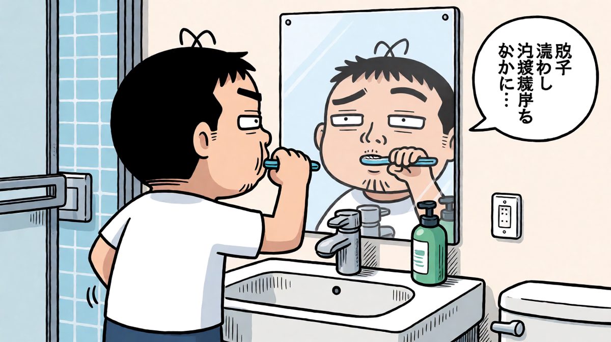 洗漱完毕，灵魂还在路上。