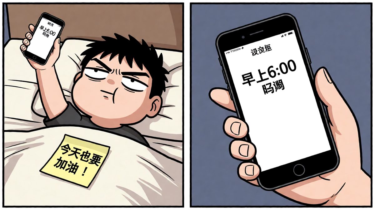 立下flag：今天一定早起！