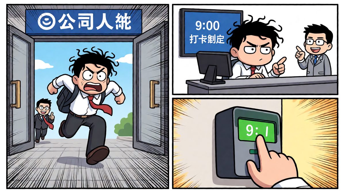 打卡机：谢谢，下次一定。