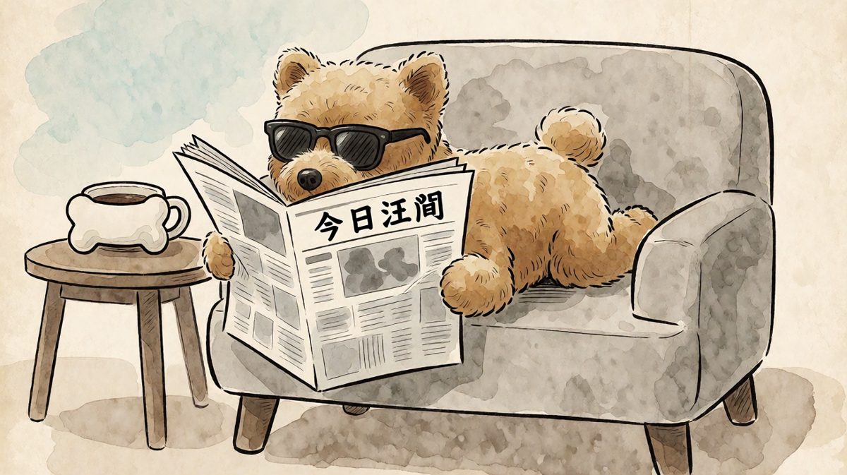 今日汪闻头条：如何优雅地偷吃薯片。